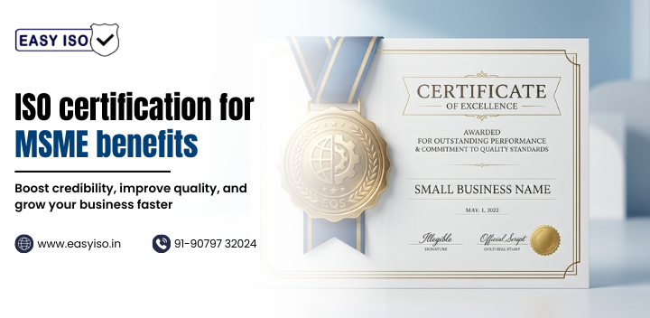 ISO certification for MSME benefits